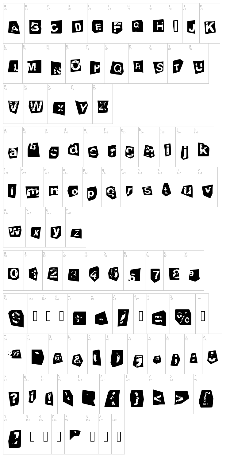 Tengo a tus hijos font map